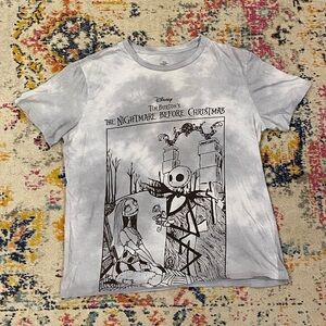 Disney The Nightmare Before Christmas Mens Tee - White and Black